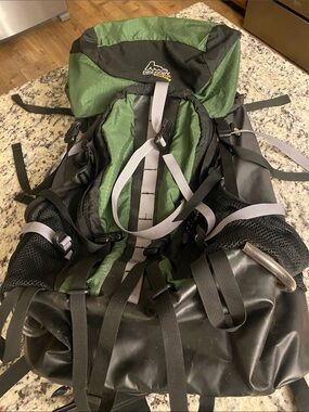 Gregory Reality 70L Green and Black Hiking Backpack - Men's Outdoor Pack